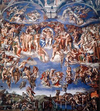 Jüngstes Gericht, Sixtinische Kapelle, Michelangelo